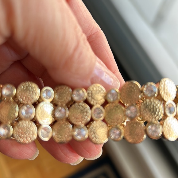 GOLD BRACELET 3 layers one size - Picture 6 of 6